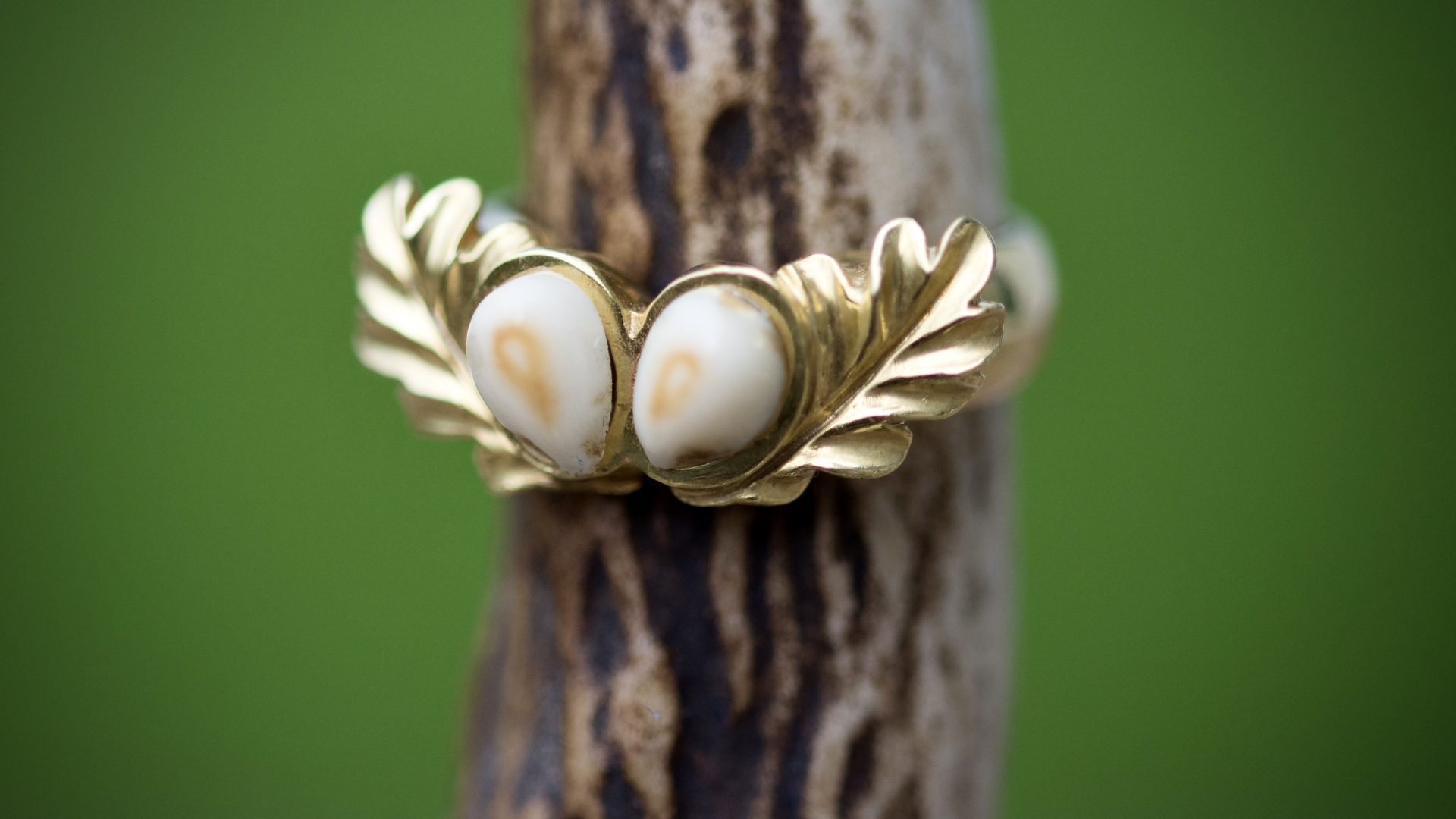 grandelring - eichenblattdekor