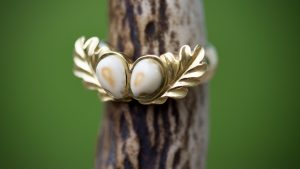 grandelring - eichenblattdekor