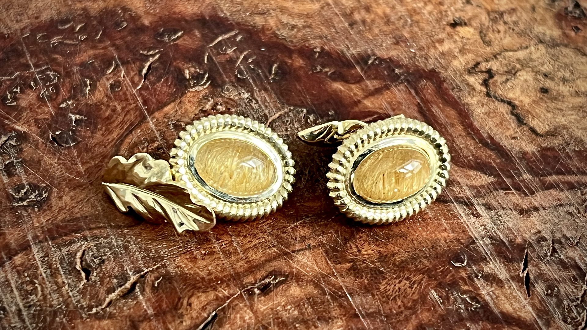 Manschettenknöpfe – Rutilquarz